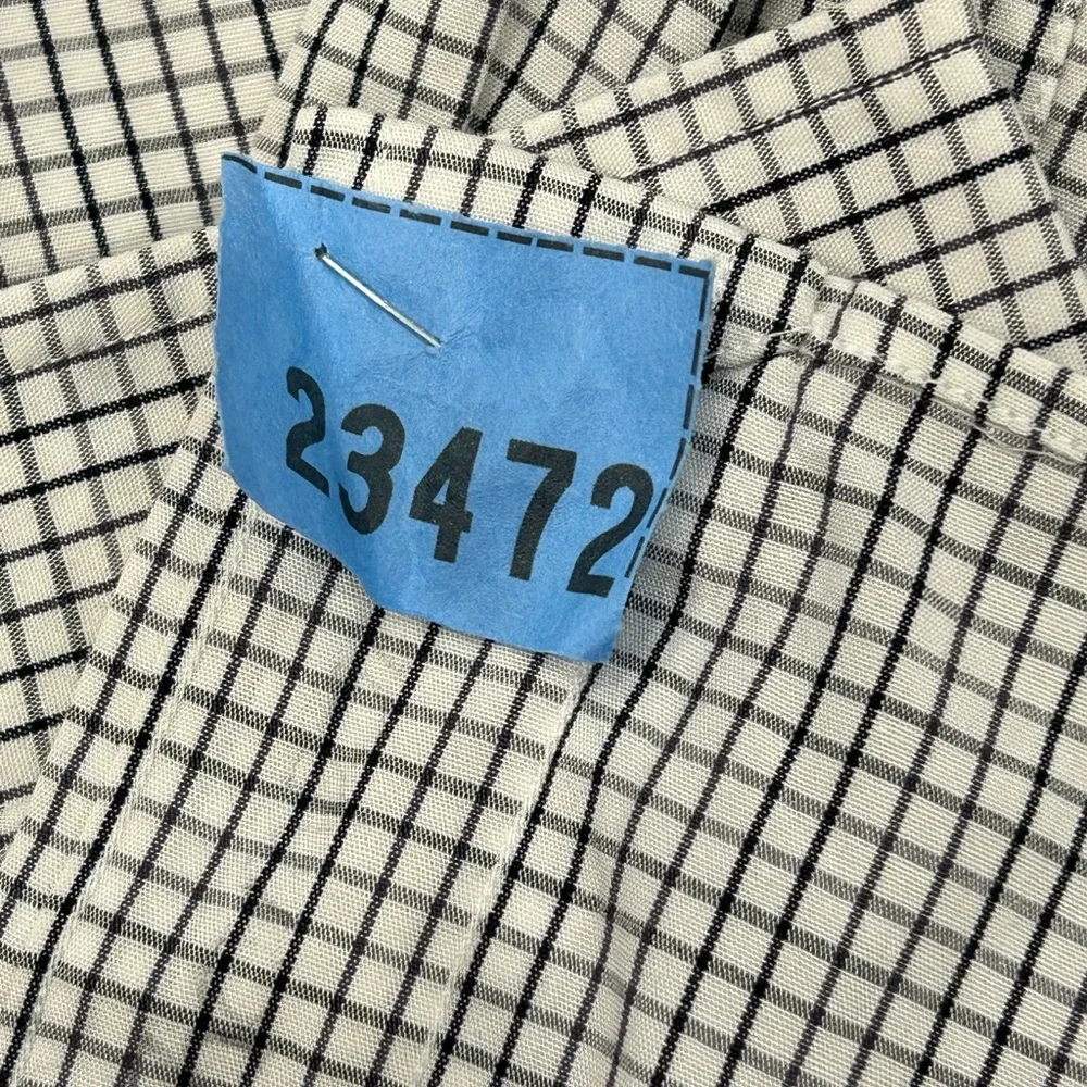 POLO by Ralph Lauren Philip Navy/Black Plaid Dress Shirt Button Up Collared 17.5